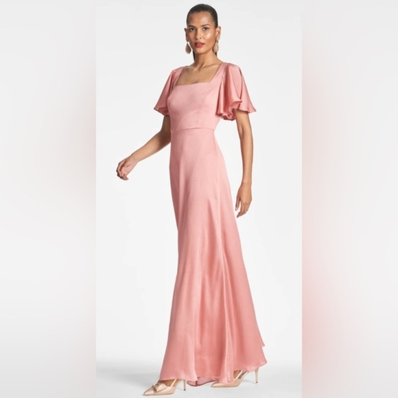 NWT | Sachin + Babi Aurora Gown Rouge Pink Peach Size 12 - Picture 1 of 11